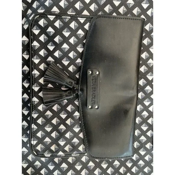 Vera Bradley Black and White Satchel - Picture 4 of 6